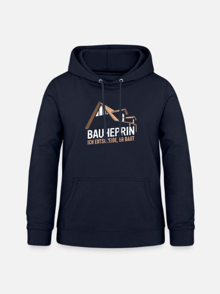 Bauherr Hausbauer Häuslebauer - Frauen Hoodie - Navy