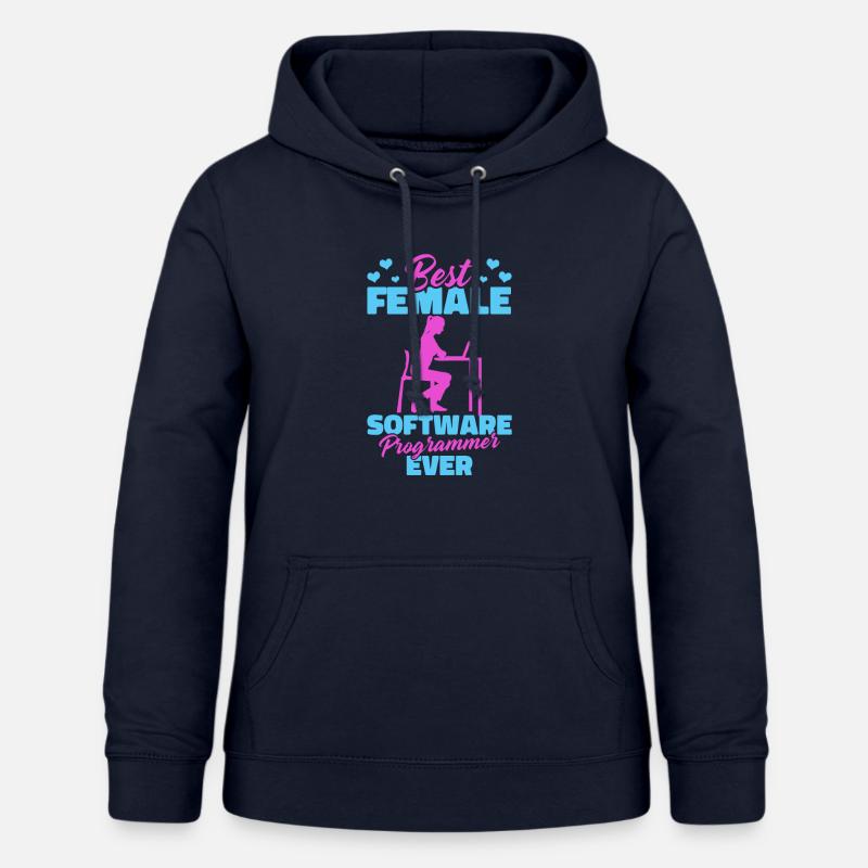 Développeur Coder Programmer Software - Sweat à capuche Femme - marine