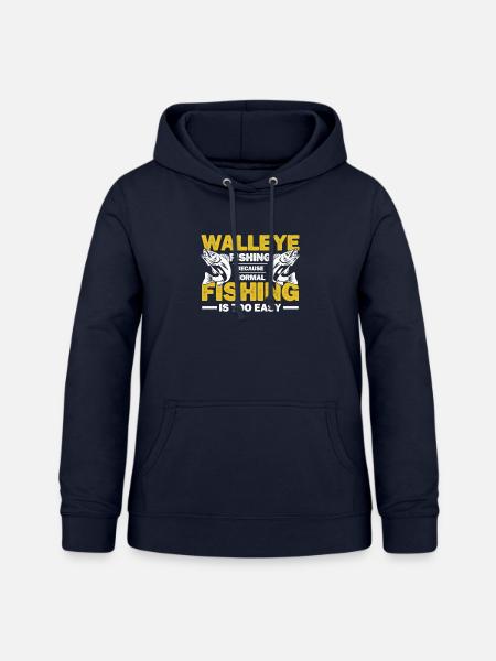 Walleye Hunter Walleye Fischen - Frauen Hoodie - Navy