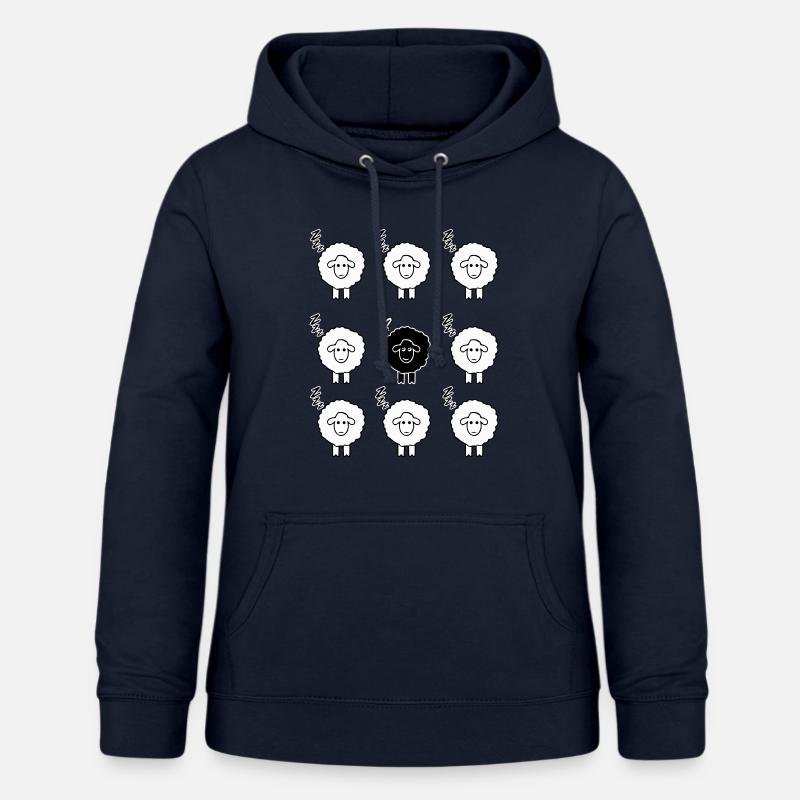 Mouton Noir - Sweat à capuche Femme - marine