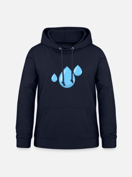 Tropfen - Frauen Hoodie - Navy