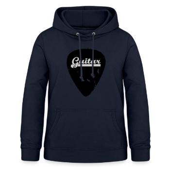 guitar - Frauen Hoodie - Navy - Vorne - AI Model Female 172 light (172cm)