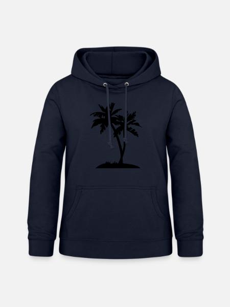 Palme - Frauen Hoodie - Navy
