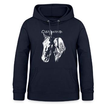 OSTWIND Aufbruch Nach Ora Pferdekopf Porträt - Frauen Hoodie - Navy - Vorne - AI Model Female 172 light (172cm)