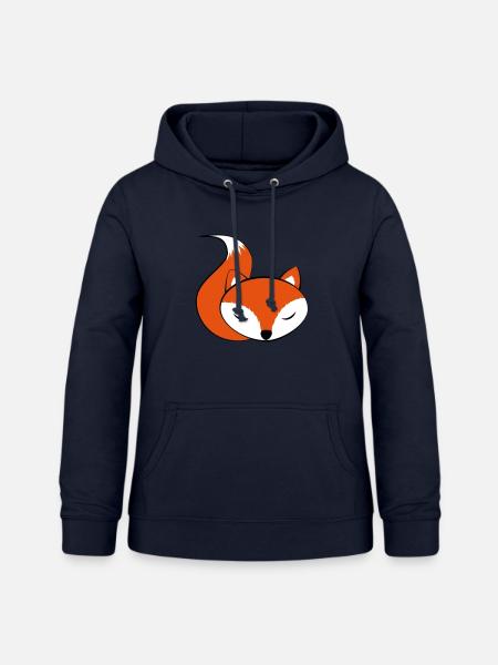 schlafender FoxiFuchs - Frauen Hoodie - Navy