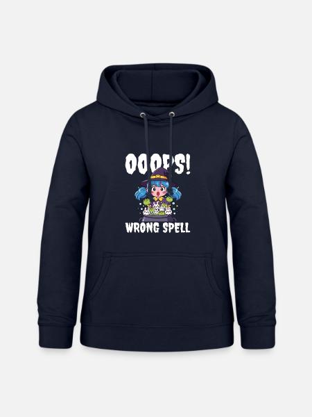 HOPPLA! FALSCHER ZAUBER - HEXE HALLOWEEN - Frauen Hoodie - Navy
