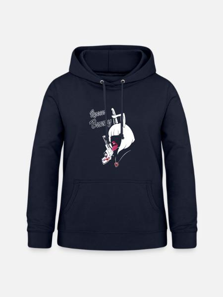 verliebt - Frauen Hoodie - Navy