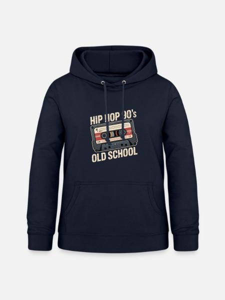 Hip Hop 90s Old School Kassette - Frauen Hoodie - Navy