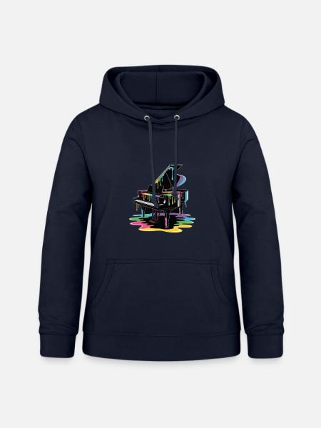 Buntes klavier - Frauen Hoodie - Navy