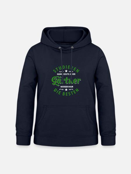 Studieren kann jeder - Gärtner Spruch - Frauen Hoodie - Navy