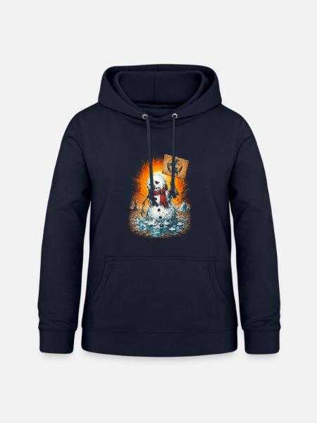 Klimawandel Globale Erwärmung Umweltschutz - Frauen Hoodie - Navy