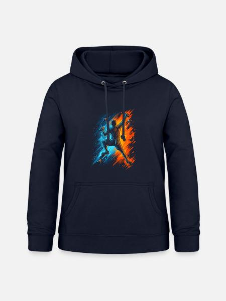 Klettern Berge Kletterer Bouldern Kinder Männer - Frauen Hoodie - Navy