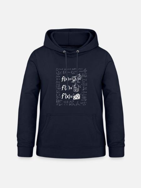 Cowculus-abgeleitete Kalkül - Frauen Hoodie - Navy