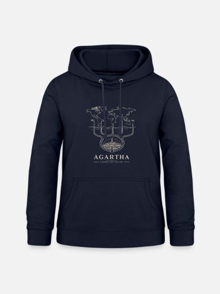 Agartha Connected Below - Frauen Hoodie - Navy