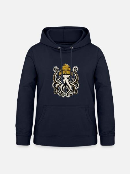 Krake - Frauen Hoodie - Navy