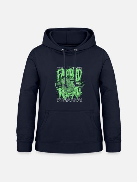 Smaragdbaumboa-Schlangenbesitzer und Reptilienhalter - Frauen Hoodie - Navy