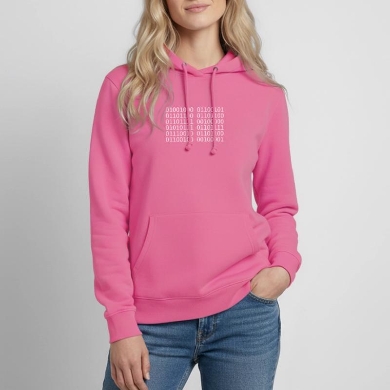 Hello World! Binary Unicode computer science Women's Hoodie