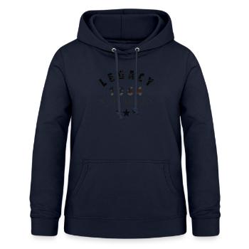 Legacy Steve Mc Queen - Sweat à capuche Femme - marine - Devant - AI Model Female 172 light (172cm)