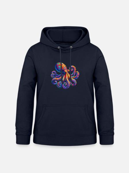 Krake - Frauen Hoodie - Navy