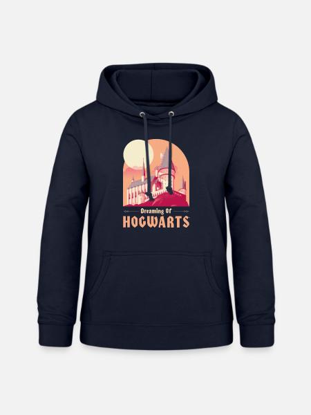 Harry Potter Dreaming Of Hogwarts - Frauen Hoodie - Navy