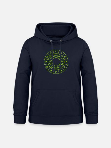 Quintenzirkel - Frauen Hoodie - Navy