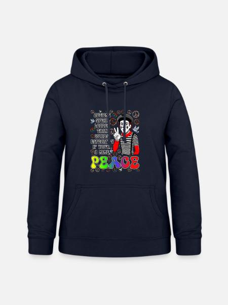 Frieden ist das Wichtigste - Frauen Hoodie - Navy
