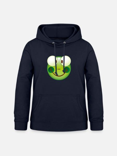 Smiley Frog - Frauen Hoodie - Navy