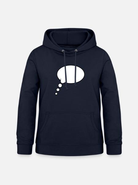 Denkblase Design - Frauen Hoodie - Navy