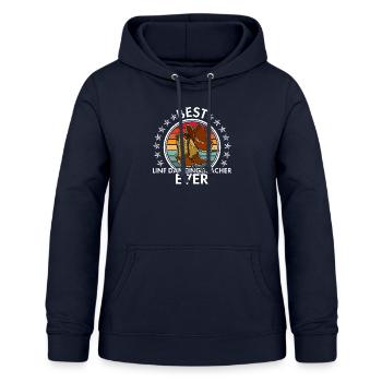 Western Linedance Stiefel Spruch Country - Frauen Hoodie - Navy - Vorne - AI Model Female 172 light (172cm)