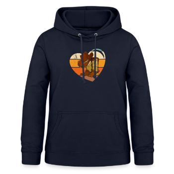 Line Dance Choreographie Western Tanzgruppe - Frauen Hoodie - Navy - Vorne - AI Model Female 172 light (172cm)
