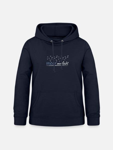 meerverliebt - Frauen Hoodie - Navy