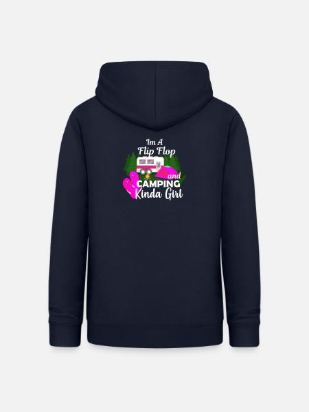 Camping Frauen Geschenk - Frauen Hoodie - Navy