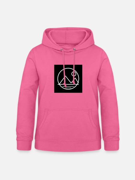 Mond- und Berglandschaft - Frauen Hoodie - Pink