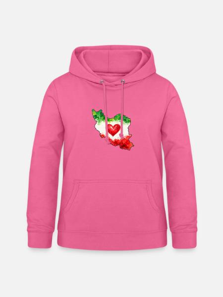 Iran Herz Liebe - Frauen Hoodie - Pink