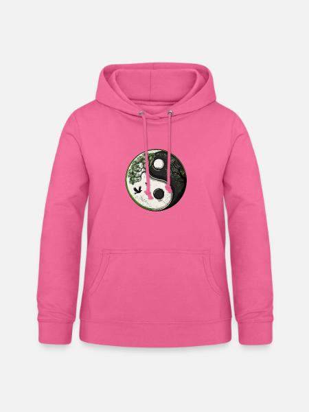 Yin and Yang Nature Version :) - Frauen Hoodie - Pink
