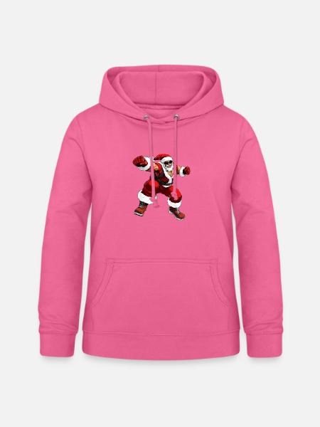 Boxer Weihnachten - Frauen Hoodie - Pink