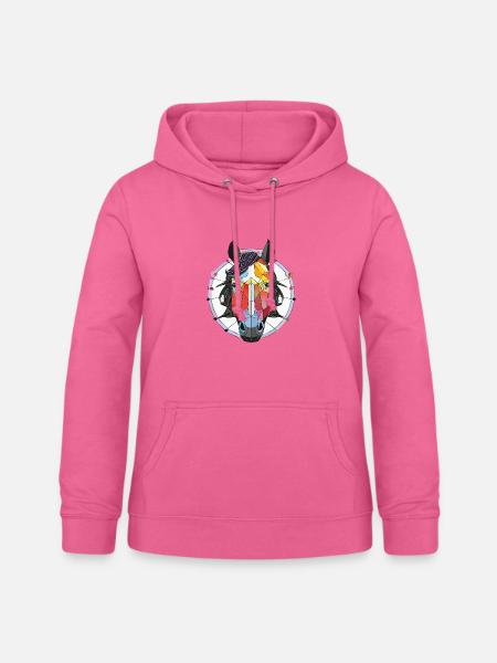 Pferdekopf - Frauen Hoodie - Pink