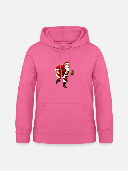 Weihnachtsmann Rugbyspieler - Frauen Hoodie - Pink