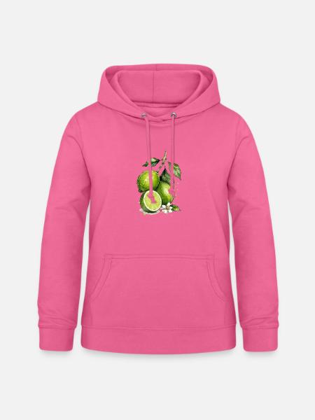 Limette Aquarell  - Frauen Hoodie - Pink