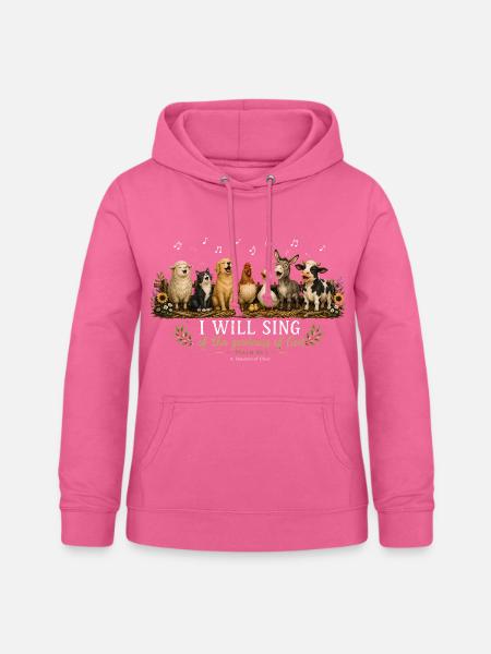 Psalm 89 Bauernhoftiere - Frauen Hoodie - Pink