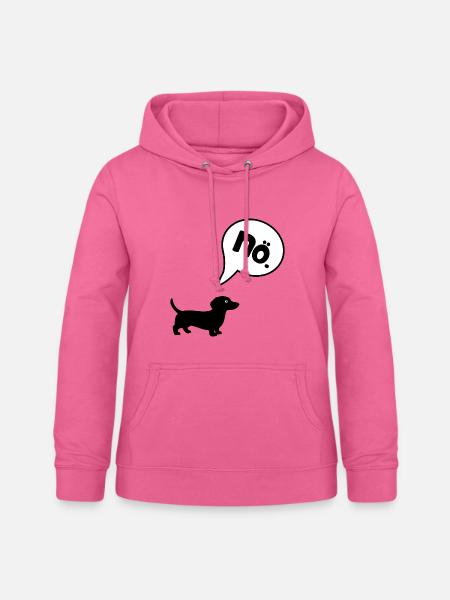Dackel Charakter - Frauen Hoodie - Pink
