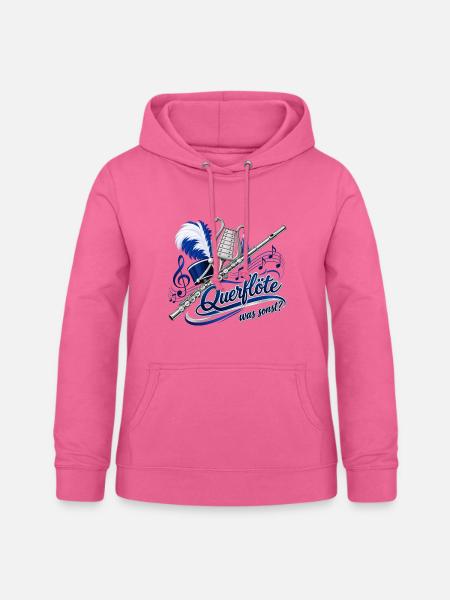 Querflöte was sonst - Frauen Hoodie - Pink
