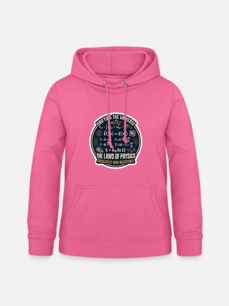Physik Gesetze Sticker Universum - Frauen Hoodie - Pink