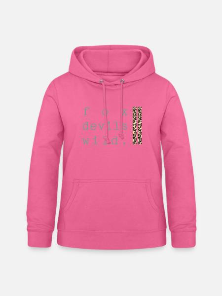 Fuchs-Teufels-Wild Leopard - Frauen Hoodie - Pink
