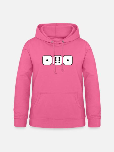 161 "Würfel" - Frauen Hoodie - Pink