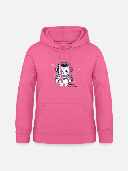 Astronautenkat Weltraumkater Design - Frauen Hoodie - Pink