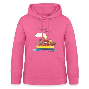 Janosch Tiger Und Bären Schippern Nach Panama - Frauen Hoodie - Pink - Vorne - AI Model Female 172 light (172cm)