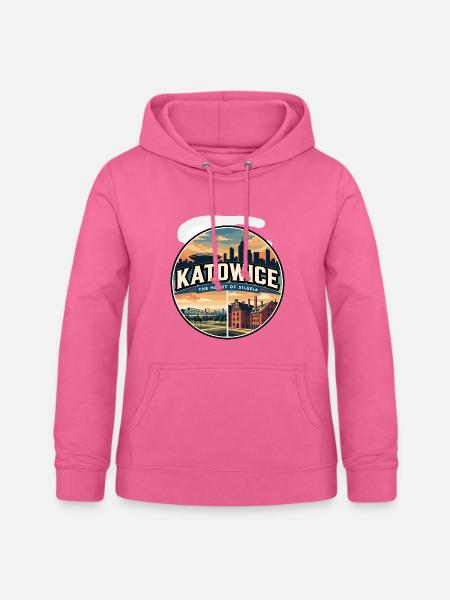 Retro Katowice Spodek Arena-Abzeichen - Frauen Hoodie - Pink
