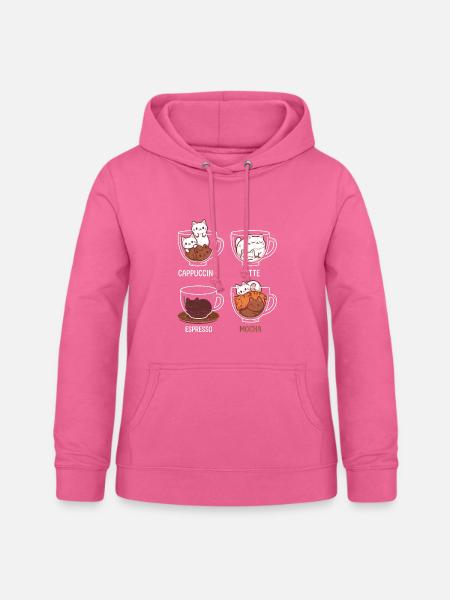 Cattuccino – Kaffeesorten - Frauen Hoodie - Pink