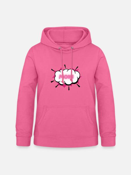 MOIN Neon Wolke - Frauen Hoodie - Pink